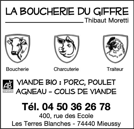 La Boucherie du Giffre