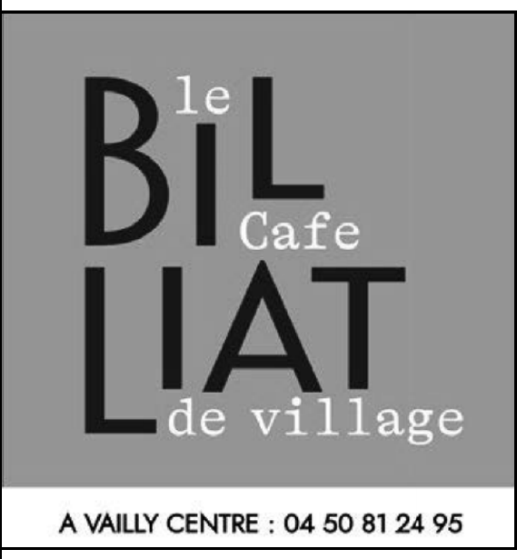 Le Billiat, café de village